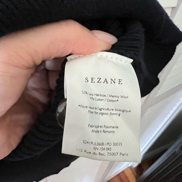 Sezane Navy Sami Sweater - Picture 5 of 6
